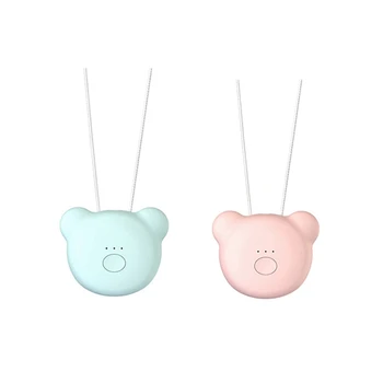 2pcs Wearable Air Purifier Necklace Mini Portable USB Air Cleaner Negative Ion Generator Low Noise - Pink & Blue 
2pcs Wearable Air Purifier Necklace Mini Portable USB Air Cleaner Negative Ion Generator Low Noise - Pink & Blue