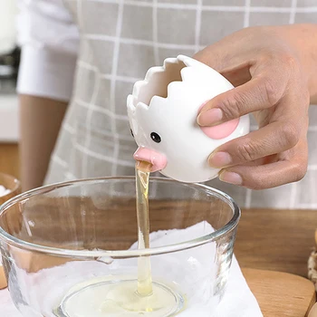Creative Egg White Separator Kitchen Cooking Tools Ceramic Cartoon Chick Egg Yolk White Separator Tools Cooking Gadget Easy Clea
Creative Egg White Separator Kitchen Cooking Tools Ceramic Cartoon Chick Egg Yolk White Separator Tools Cooking Gadget Easy Clea