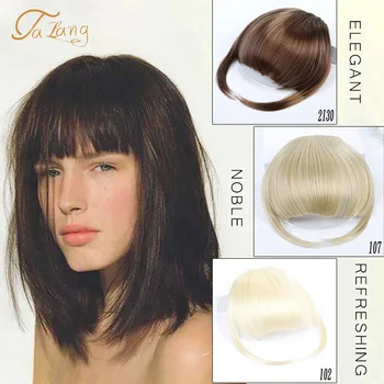 TALANG Bangs False Hair Clip on Fringe Bangs Black Brown For Adult Women Synthetic Hair Piece Clip In Hair Extension Air Bangs 
TALANG Bangs False Hair Clip on Fringe Bangs Black Brown For Adult Women Synthetic Hair Piece Clip In Hair Extension Air Bangs