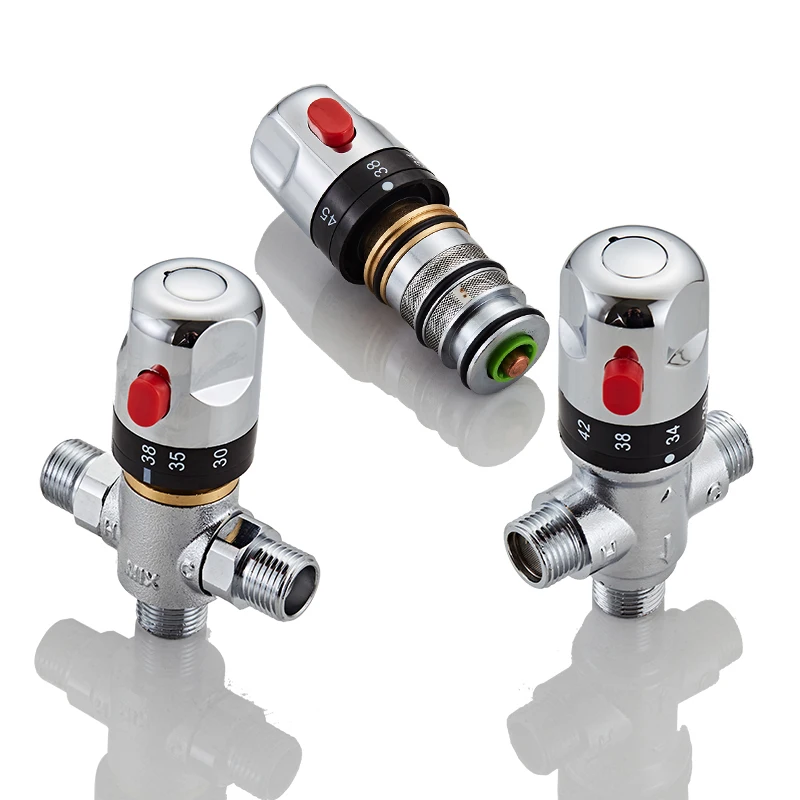 BAKALA Thermostatic Mixer Valve Thermostatic Cartridge Chrome Temperature Control Shower Mixer Valve Constant Temperature Valve
BAKALA Thermostatic Mixer Valve Thermostatic Cartridge Chrome Temperature Control Shower Mixer Valve Constant Temperature Valve
