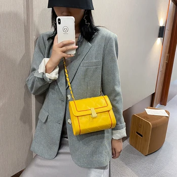 Fashion Exquisite Shopping Bag Women Lattice Pattern PU Crossbody Handbag Hit Color Square Flap Shoulder Bag
Fashion Exquisite Shopping Bag Women Lattice Pattern PU Crossbody Handbag Hit Color Square Flap Shoulder Bag