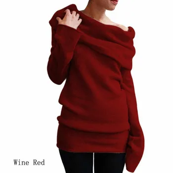 Women Knitted Sweater Female Sexy Off Shoulder Long Sleeve Slim Sweaters 2018 Autumn Winter Casual Pullover Tops jumper
Women Knitted Sweater Female Sexy Off Shoulder Long Sleeve Slim Sweaters 2018 Autumn Winter Casual Pullover Tops jumper
