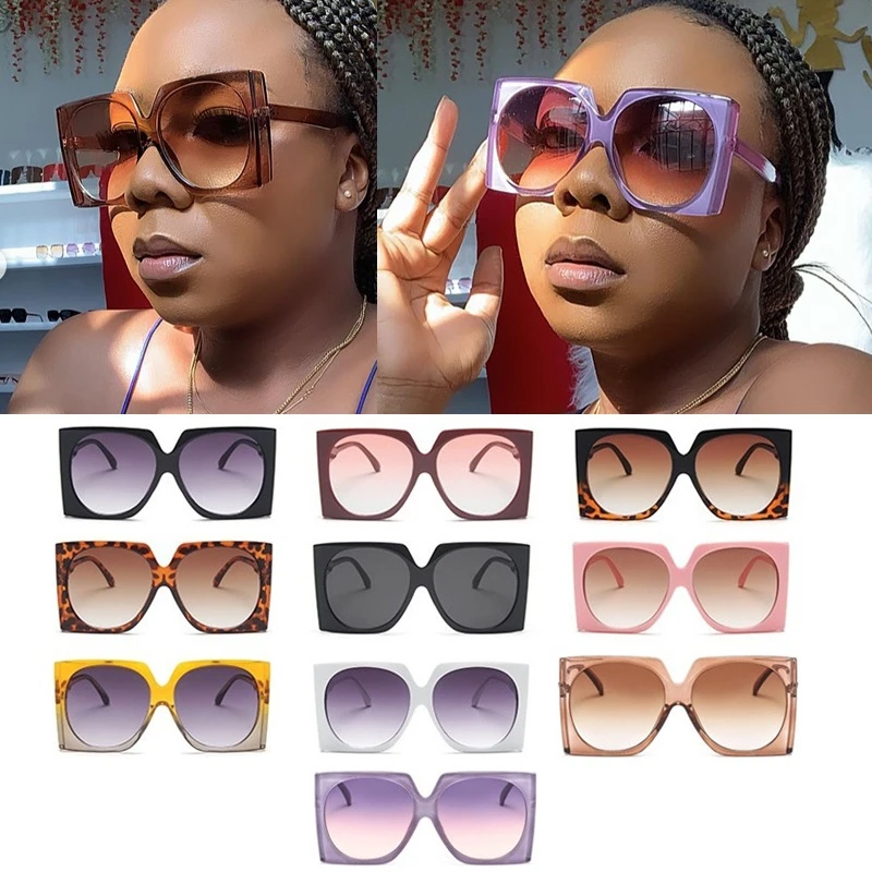 Wholesale Vintage Oversized Square Sunglasses For Women Gradient Elegant Black Brown Sun Glasses Female Shades Men Eyewear Bulk
Wholesale Vintage Oversized Square Sunglasses For Women Gradient Elegant Black Brown Sun Glasses Female Shades Men Eyewear Bulk