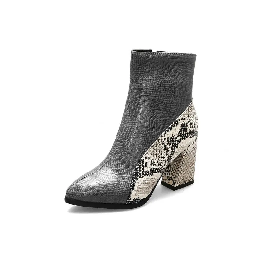 cheap snakeskin booties