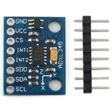 GY-291 ADXL345 digital three-axis gravity acceleration tilt module IIC / SPI transmission G-Sensor Arduino
GY-291 ADXL345 digital three-axis gravity acceleration tilt module IIC / SPI transmission G-Sensor Arduino