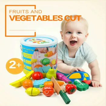 Wooden Environmental Protection Water-based Paint Cut Fruit and Vegetable Game Play House Early Education Educational Toys
Wooden Environmental Protection Water-based Paint Cut Fruit and Vegetable Game Play House Early Education Educational Toys