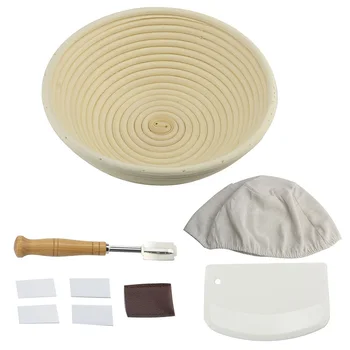 1 Set Bread Baking Tools Kit Bread Fermentation Basket Cutter Scraper Cloth for Home Kitchen Bakery
1 Set Bread Baking Tools Kit Bread Fermentation Basket Cutter Scraper Cloth for Home Kitchen Bakery