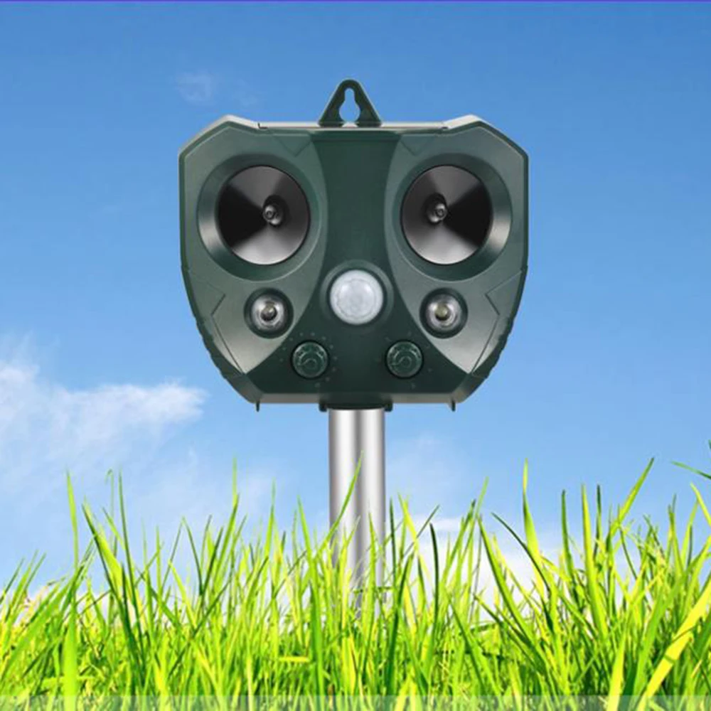 Outdoor Ultrasonic Solar Pest Repeller Animal Pest Mouse Repeller PIR Sensor Garden Bird Cat Dog Fox Repellent Keep Animals Away
Outdoor Ultrasonic Solar Pest Repeller Animal Pest Mouse Repeller PIR Sensor Garden Bird Cat Dog Fox Repellent Keep Animals Away