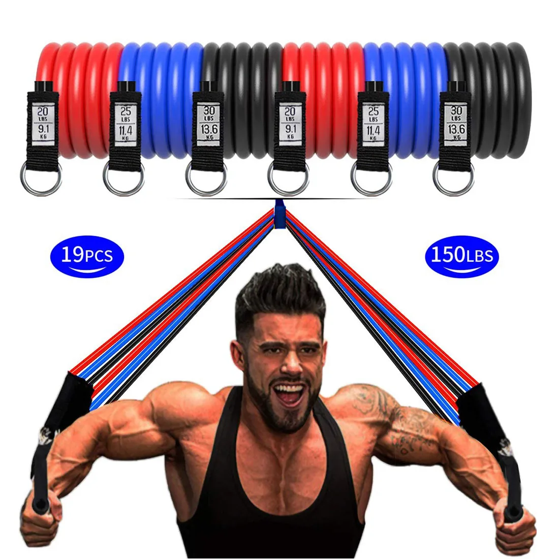 Resistance Bands Workout Pull Loop Exercise Elastic Bands Set Door Anchor for Men Women Home Gym Equipment Chest Muscle Trainer
Resistance Bands Workout Pull Loop Exercise Elastic Bands Set Door Anchor for Men Women Home Gym Equipment Chest Muscle Trainer