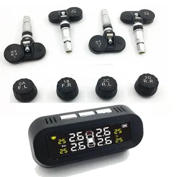 New USB+Solar Car TPMS Auto Hidden Tire Pressure Monitor LCD Digital Display Tyre Security Alarm Systems with 4 Sensor
New USB+Solar Car TPMS Auto Hidden Tire Pressure Monitor LCD Digital Display Tyre Security Alarm Systems with 4 Sensor
