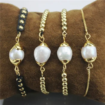 10pcs/lot Handmade freshwater pearls connector bracelet,multiple chains with pearls connector,creative jewelry
10pcs/lot Handmade freshwater pearls connector bracelet,multiple chains with pearls connector,creative jewelry