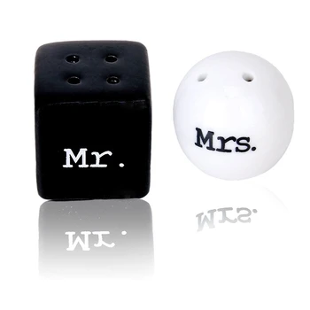Round Square Ceramic Mr.and Mrs.Salt Pepper Shakers Canister Set Wedding Gift
Round Square Ceramic Mr.and Mrs.Salt Pepper Shakers Canister Set Wedding Gift