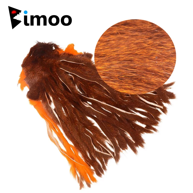 

Bimoo Full Squirrel Zonker Skin Strips for Matukas Zonkers Streamers Leeche Soft Strips 3mm Dubbing Fur Fly Tying Materials