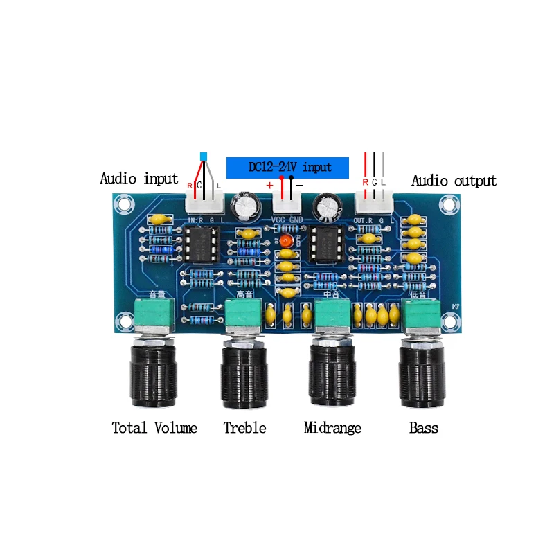 XH-A901 NE5532 Tone Board preamp Pre-amp With treble bass volume adjustment pre-amplifier Tone Controller For Pre-amplifie Board
XH-A901 NE5532 Tone Board preamp Pre-amp With treble bass volume adjustment pre-amplifier Tone Controller For Pre-amplifie Board
