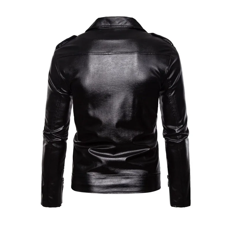 Large Size 2019 Autumn And Winter New Style Men Fold-down Collar Button Zipper Decorations Locomotive Slim Fit Leather Coat
Large Size 2019 Autumn And Winter New Style Men Fold-down Collar Button Zipper Decorations Locomotive Slim Fit Leather Coat