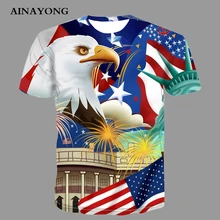 Trend USA Flag Men Clothes T-Shirts Top Eagle Printing Short Sleeve Shirt Casual O-Neck Harajuku Tshirt Summer Cool Homme Tees
Trend USA Flag Men Clothes T-Shirts Top Eagle Printing Short Sleeve Shirt Casual O-Neck Harajuku Tshirt Summer Cool Homme Tees