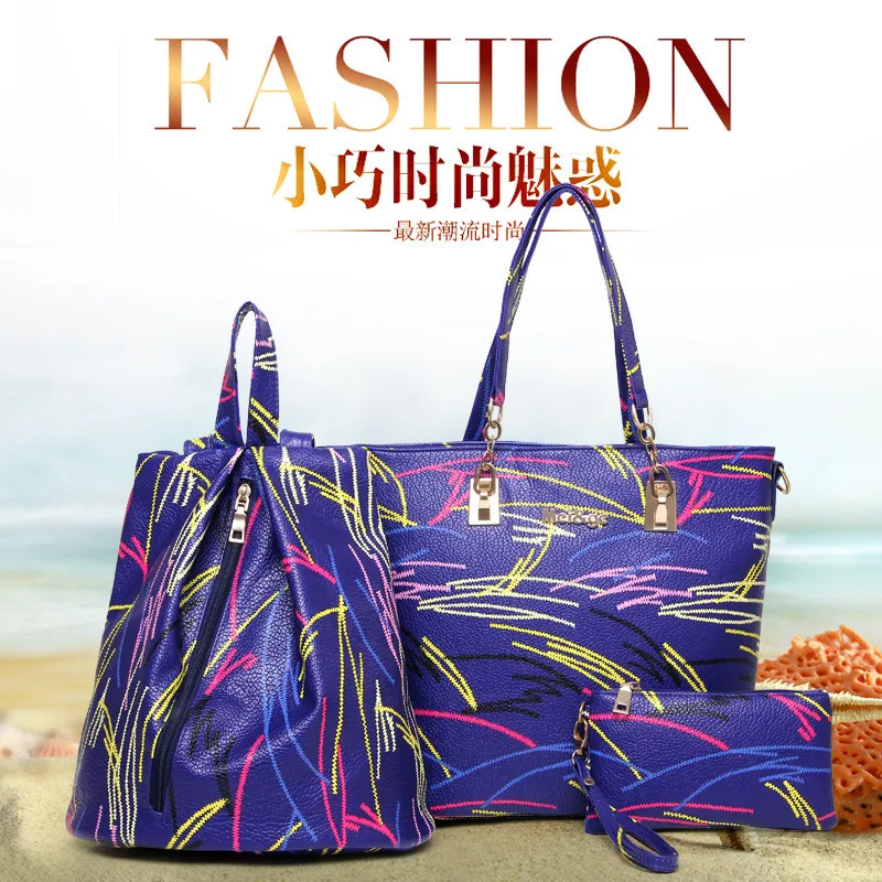 European And American Minimalist Picture Backpack Fashion Graffiti Picture Handbag Three-piece Set One-Shoulder Oblique Bag
European And American Minimalist Picture Backpack Fashion Graffiti Picture Handbag Three-piece Set One-Shoulder Oblique Bag