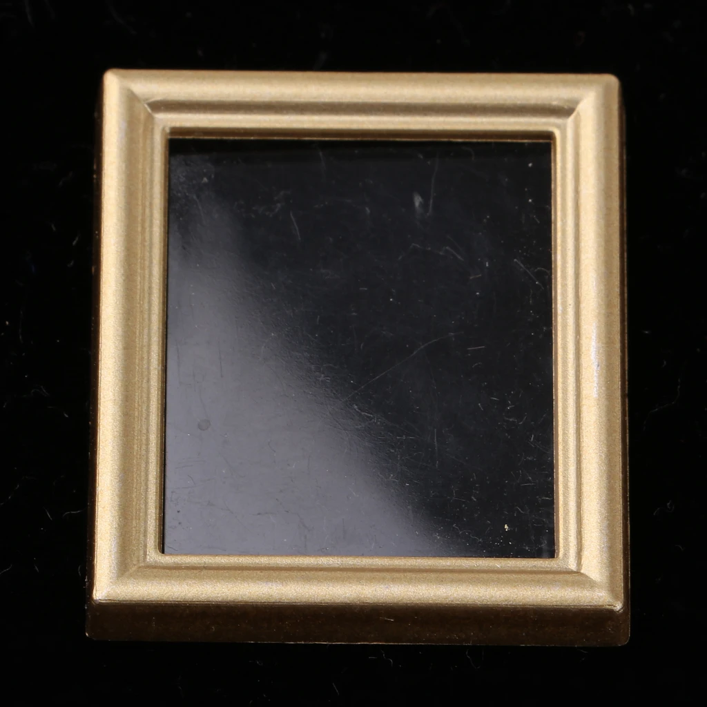 4pieces 1/12 Dollhouse Miniature Empty Photo Picture Frame Golden Wall Decor 4pieces 1/12 Dollhouse Miniature Empty Photo Picture Frame Golden Wall Decor