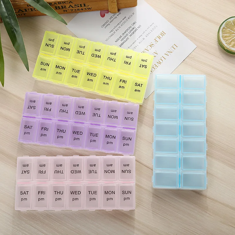 14 Grids 7 Days Weekly Candy Pill Case Medicine Tablet Dispenser Organizer Pill Box Splitters Pill Storage Organizer Container
14 Grids 7 Days Weekly Candy Pill Case Medicine Tablet Dispenser Organizer Pill Box Splitters Pill Storage Organizer Container
