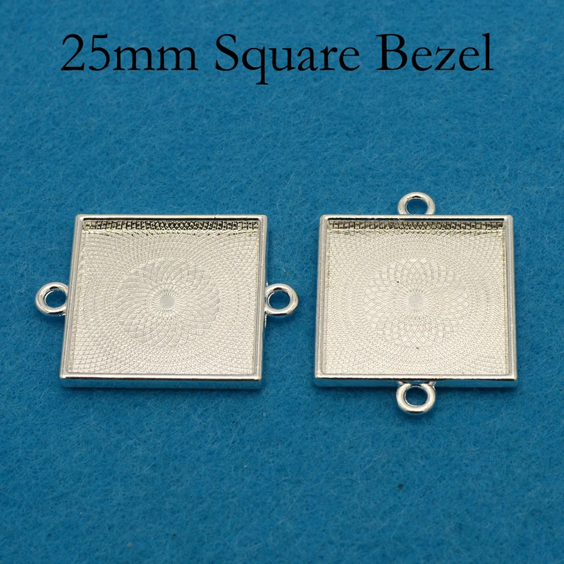 100 pcs - Dual Loop Connector Setting, Bracelet Link Setting, Square Bezel Link, Square Connector Tray, Bracelet Setting 2 Loops
100 pcs - Dual Loop Connector Setting, Bracelet Link Setting, Square Bezel Link, Square Connector Tray, Bracelet Setting 2 Loops