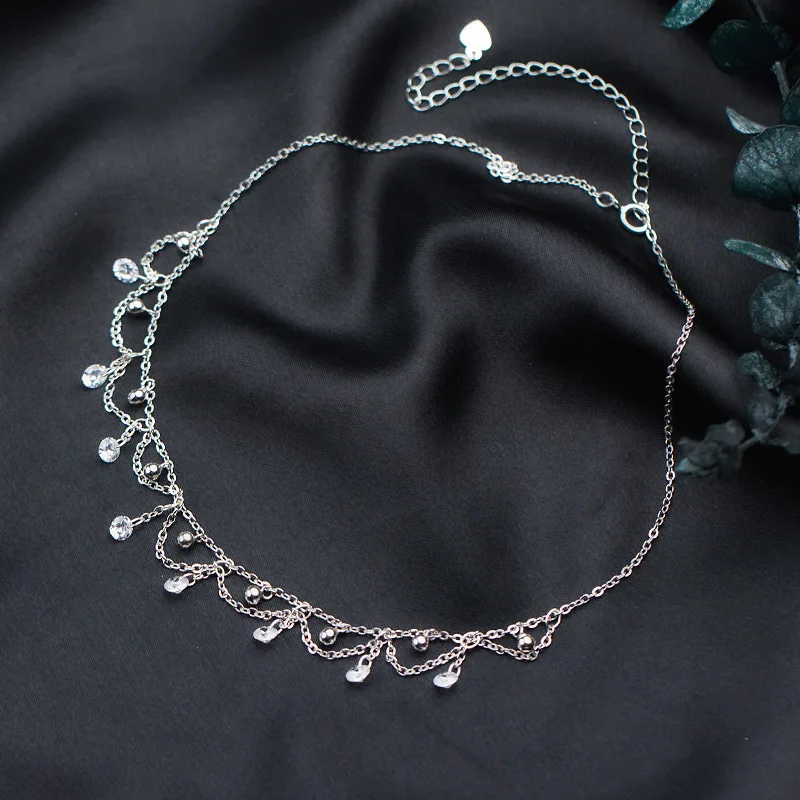 MIQIAO 925 Sterling Silver Choker Necklaces Gifts For Women Diamond Zircon Fashion Jewellery Female Clavicle Chain Adjustable
MIQIAO 925 Sterling Silver Choker Necklaces Gifts For Women Diamond Zircon Fashion Jewellery Female Clavicle Chain Adjustable