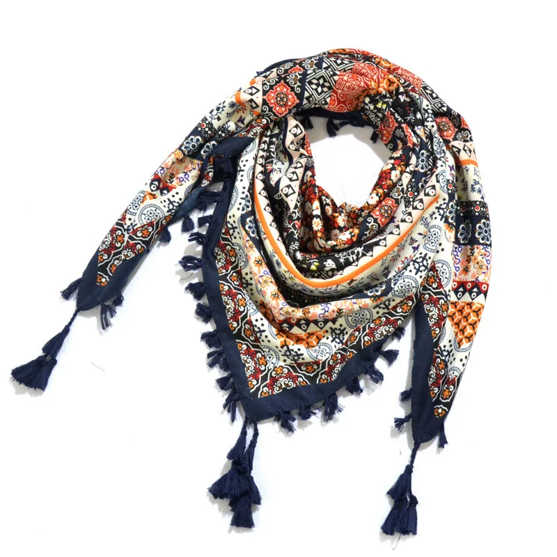 Bohemian Women's Scarf hijab Ethnic-Style Knotting tassle Jacquard luxury scarf shawls and wraps 115*115cm Square
Bohemian Women's Scarf hijab Ethnic-Style Knotting tassle Jacquard luxury scarf shawls and wraps 115*115cm Square