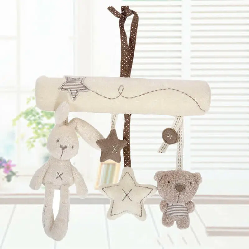 New Cute Cradle Toy Hanging Rattle Baby Plush Toy Rabbit Musical Mobile Decor Toy Stroller Car Seat Rattles
New Cute Cradle Toy Hanging Rattle Baby Plush Toy Rabbit Musical Mobile Decor Toy Stroller Car Seat Rattles