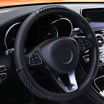 38cm Steering wheel cover Elastic Black Comfortable Replacement Car PVC
38cm Steering wheel cover Elastic Black Comfortable Replacement Car PVC