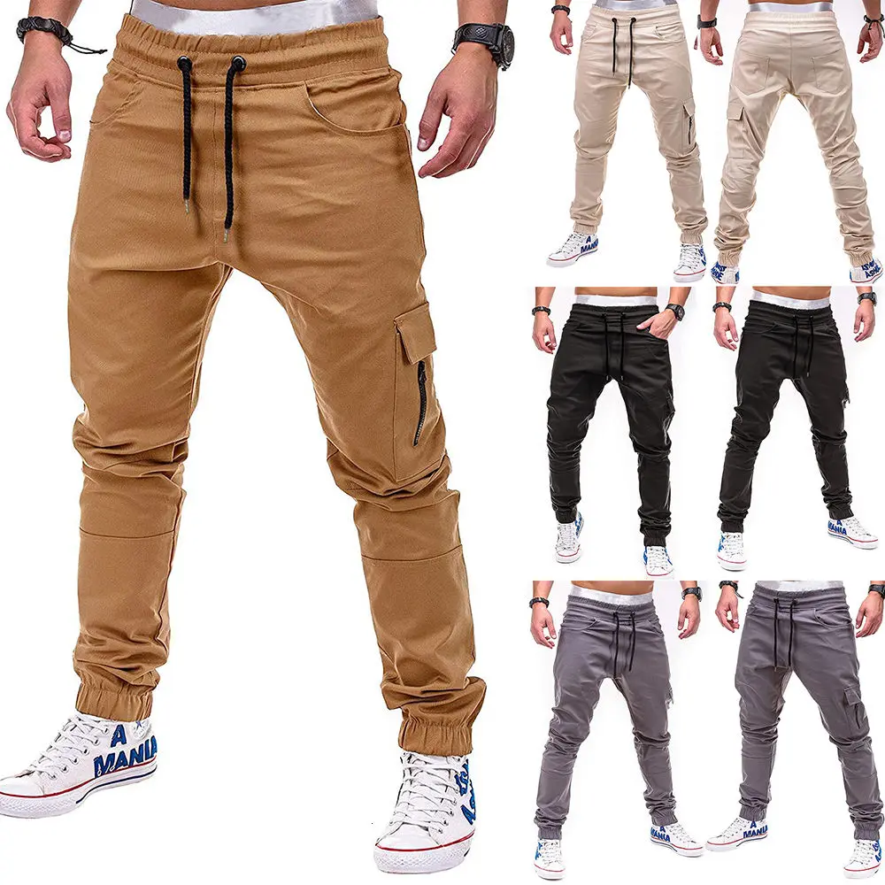 New Sweatpants Jogger Trousers Pants Men's Solid Color Side Pocket With Zipper Lace Belt Leggings Casual Tracksuit Men Hot Sale
New Sweatpants Jogger Trousers Pants Men's Solid Color Side Pocket With Zipper Lace Belt Leggings Casual Tracksuit Men Hot Sale