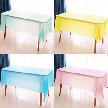 Household Items Tableware Solid Color Party Table Cloth Degradable PE Disposable Plastic tablecloth White Black Blue 54" X 72" 
Household Items Tableware Solid Color Party Table Cloth Degradable PE Disposable Plastic tablecloth White Black Blue 54" X 72"