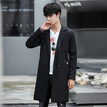 AreMoMuWha 2019 New Spring Autumn New Style Korean Tide Figure-flattering Mid-length Trench Thin Men's Coat Casual Coat QX1279
AreMoMuWha 2019 New Spring Autumn New Style Korean Tide Figure-flattering Mid-length Trench Thin Men's Coat Casual Coat QX1279