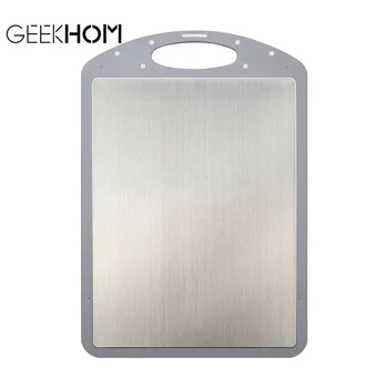 Vegetable Kitchen Cutting Board 304 Stainless Steel Cutting Board Reversible Smart Chopping Board Antibacterial Anti-mildew
Vegetable Kitchen Cutting Board 304 Stainless Steel Cutting Board Reversible Smart Chopping Board Antibacterial Anti-mildew