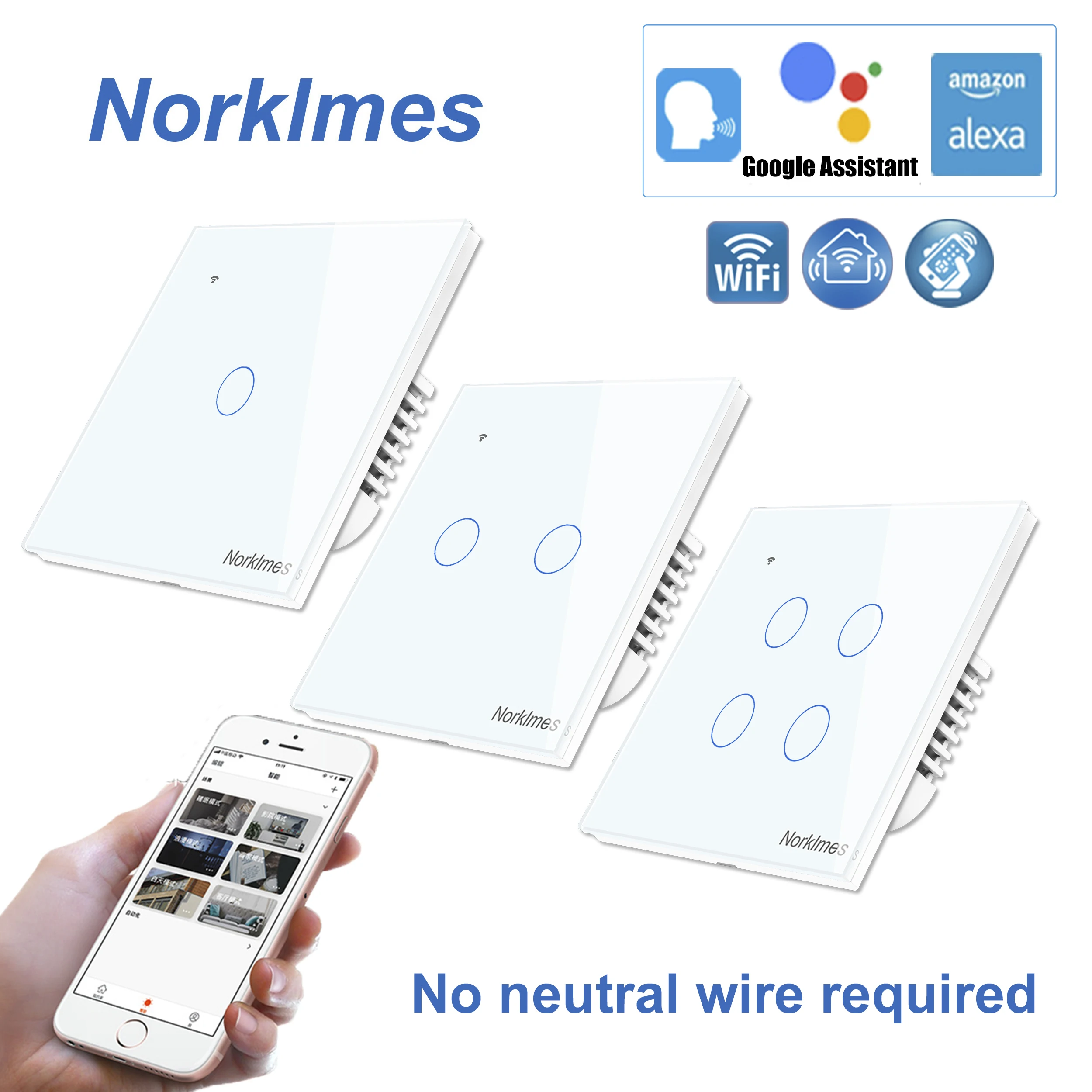 Smart switch 1 2 3 4 gang work with alexa google home APP control WiFi wall switch toughened glass panel
Smart switch 1 2 3 4 gang work with alexa google home APP control WiFi wall switch toughened glass panel