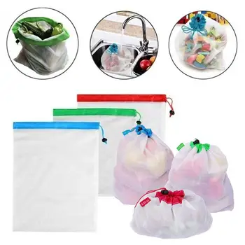 Handmade Polyester Storage Bag Reusable Mesh Produce Bags Durable Reuseful Ecology Market Grocery Organizer Kitchen 3 Colors
Handmade Polyester Storage Bag Reusable Mesh Produce Bags Durable Reuseful Ecology Market Grocery Organizer Kitchen 3 Colors