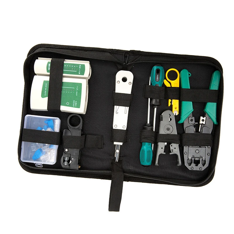 Professional RJ45 RJ11 RJ12 CAT5 CAT5e CAT6 Portable LAN Network Repair Tool Kit Utp Cable Tester AND Plier Crimp Crimper Plug
Professional RJ45 RJ11 RJ12 CAT5 CAT5e CAT6 Portable LAN Network Repair Tool Kit Utp Cable Tester AND Plier Crimp Crimper Plug