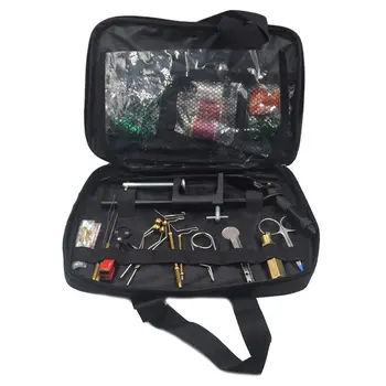 Fly Fishing Tying Tools Kit In Skin Imitated Bag Including Vise Bobbin Holder Whip Finisher Half Hitch Tool K1AC
Fly Fishing Tying Tools Kit In Skin Imitated Bag Including Vise Bobbin Holder Whip Finisher Half Hitch Tool K1AC