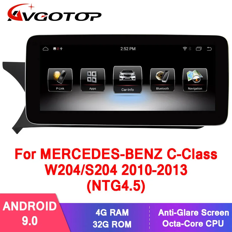 AVGOTOP Big screen Android 7.1/Android 9.0 GPS Car Radio DVD Player for MERCEDES-BENZ C-class W204/S204 2013 (NTG4.5)
AVGOTOP Big screen Android 7.1/Android 9.0 GPS Car Radio DVD Player for MERCEDES-BENZ C-class W204/S204 2013 (NTG4.5)