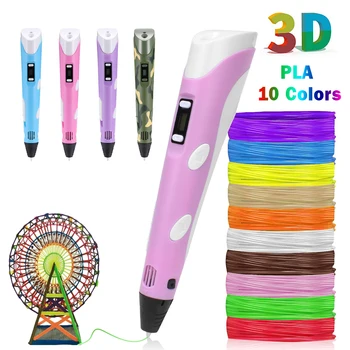 3D Drawing Pen Print Painting Pens Kids 3D Pens PLA Filament Adjustable Temperature with USB Cable Educational Toy Smart Pens
3D Drawing Pen Print Painting Pens Kids 3D Pens PLA Filament Adjustable Temperature with USB Cable Educational Toy Smart Pens