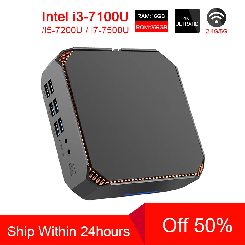 ACEPC CK2 Intel Core Mini PC i7 7500U i5 7200U i3 7100U Mini Pc Windows10 Linux Gigabit WiFi HDMI VGA 6*USB 4K Gaming Mini PC
ACEPC CK2 Intel Core Mini PC i7 7500U i5 7200U i3 7100U Mini Pc Windows10 Linux Gigabit WiFi HDMI VGA 6*USB 4K Gaming Mini PC