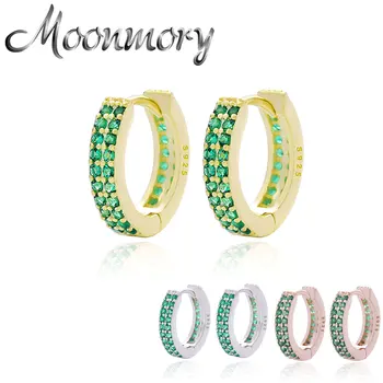 Moonmory 925 Sterling Silver Green Zircon Hoop Huggies Earring For Women Simple Fine Crystal Circle Earrings Jewelry Oorbellen
Moonmory 925 Sterling Silver Green Zircon Hoop Huggies Earring For Women Simple Fine Crystal Circle Earrings Jewelry Oorbellen