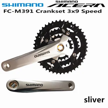SHIMANO ACERA FC-M391 Mountain bicycle Crankset MTB bike M391 3x9-Speed 44-32-22T 170MM FREE SHIP 
SHIMANO ACERA FC-M391 Mountain bicycle Crankset MTB bike M391 3x9-Speed 44-32-22T 170MM FREE SHIP