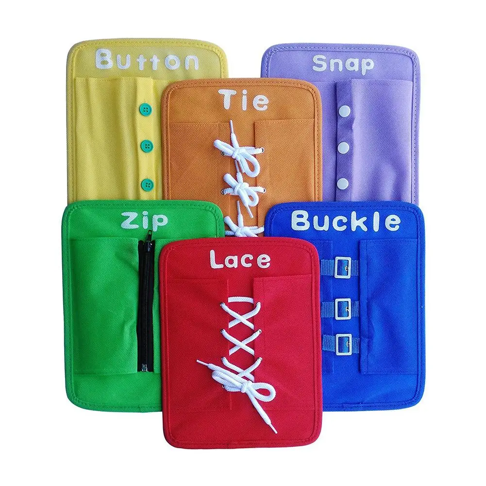 6Pcs Kids Early Learning Basic Life Skills Zip Snap Button Learn to Dress Boards Helps toddlers develop fine motor skills gifts
6Pcs Kids Early Learning Basic Life Skills Zip Snap Button Learn to Dress Boards Helps toddlers develop fine motor skills gifts