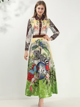 Celebrities Dress of Women lady's long dresses Spring and Autumn Printing fashion
Celebrities Dress of Women lady's long dresses Spring and Autumn Printing fashion