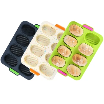 Silicone Non-stick Bread Baking Mold Fench Bread Forms Tray 8 Grids Baguette Loaf Baking Pan Bakery Tools
Silicone Non-stick Bread Baking Mold Fench Bread Forms Tray 8 Grids Baguette Loaf Baking Pan Bakery Tools
