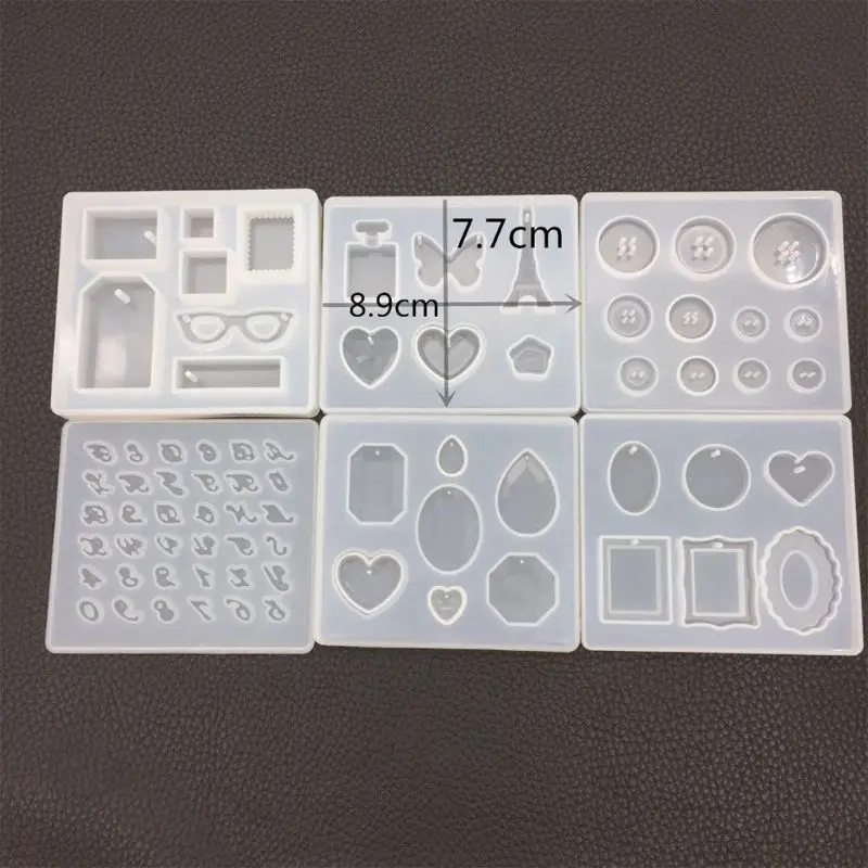6 Pcs/set Crystal Epoxy Pendant Mold DIY Diamond Digital Letter Button Silicone Mould Manual Decorative Ornaments
6 Pcs/set Crystal Epoxy Pendant Mold DIY Diamond Digital Letter Button Silicone Mould Manual Decorative Ornaments