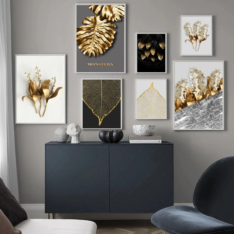 Abstract Golden Leaves Flower Poster Monstera Wall Art Print Picture Canvas Painting Nordic Home Decoration Living Room Decor
Abstract Golden Leaves Flower Poster Monstera Wall Art Print Picture Canvas Painting Nordic Home Decoration Living Room Decor