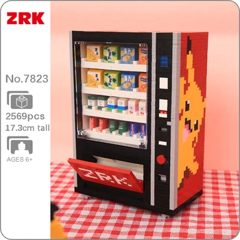 ZRK 7823 Pikachu Drinks Cake Vending Machine Pocket Monster 3D Model Mini Diamond Blocks Bricks Building Toy for Children no Box
ZRK 7823 Pikachu Drinks Cake Vending Machine Pocket Monster 3D Model Mini Diamond Blocks Bricks Building Toy for Children no Box