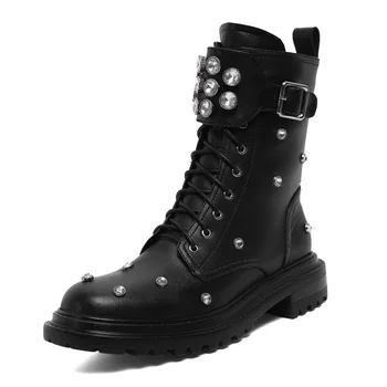 2021 Autumn Winter Newest Side Zipper Handmade Women Ankle Boots Genuine Leather Thick Heels Short Boots Working Casual Shoes
2021 Autumn Winter Newest Side Zipper Handmade Women Ankle Boots Genuine Leather Thick Heels Short Boots Working Casual Shoes