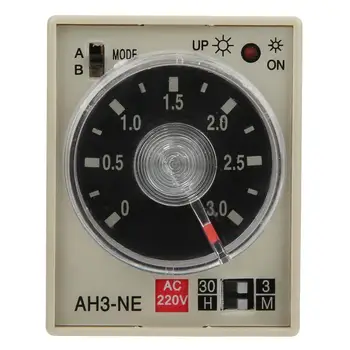 On-Delay Time Relay Mini Multi-Time Period Adjustable A/B Double Mode AH3-NE AC220V Power On Delay Timer
On-Delay Time Relay Mini Multi-Time Period Adjustable A/B Double Mode AH3-NE AC220V Power On Delay Timer