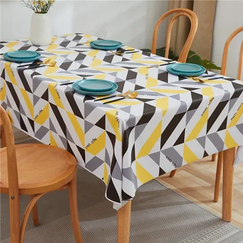Geometry Waterproof Oilcloth Tablecloth Nordic Simple Rectangular Table Cloth Plaid Anti-stain PVC Table Cover
Geometry Waterproof Oilcloth Tablecloth Nordic Simple Rectangular Table Cloth Plaid Anti-stain PVC Table Cover
